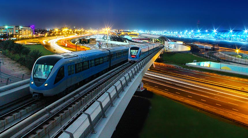 Dubai Overhead Metro