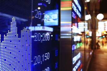 Stock market digital charts