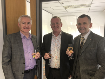 Gerry from Scottish Enterprise, Archie Lovatt and Gary Chambers